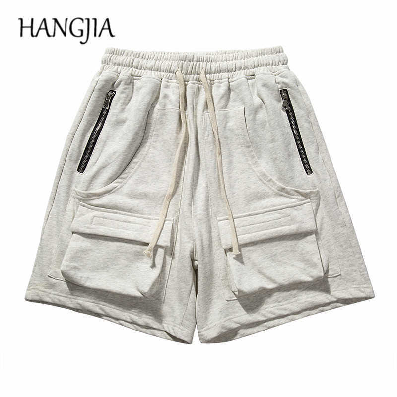 

Urban Mens Streetwear Drop-crotch Cargo Sweat Shorts Summer Hip Hop Pockets Harem Sweat Pants Men Women Baggy Joggers Shorts C0607, Gray