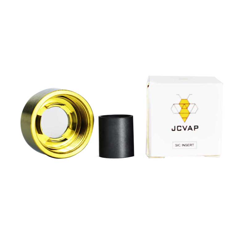

JCVAP Gr2 Titanium Lid Cap and SiC Insert e-Rig Accessories for Focus V Carta Atomizer Smart oil Rig with 5colors no plastic melt