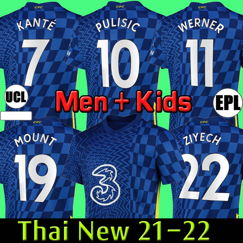 

CFC soccer jersey PULISIC ZIYECH HAVERTZ KANTE WERNER ABRAHAM CHILWELL MOUNT JORGINHO 2021 2022 GIROUD football shirt 20 21 22 home away thr, Black;yellow