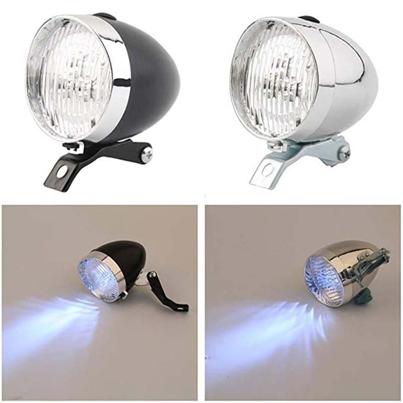 

Bike Lights 3 LED Bicycle Headlight Front Light High Quality Retro Vintage Lamp