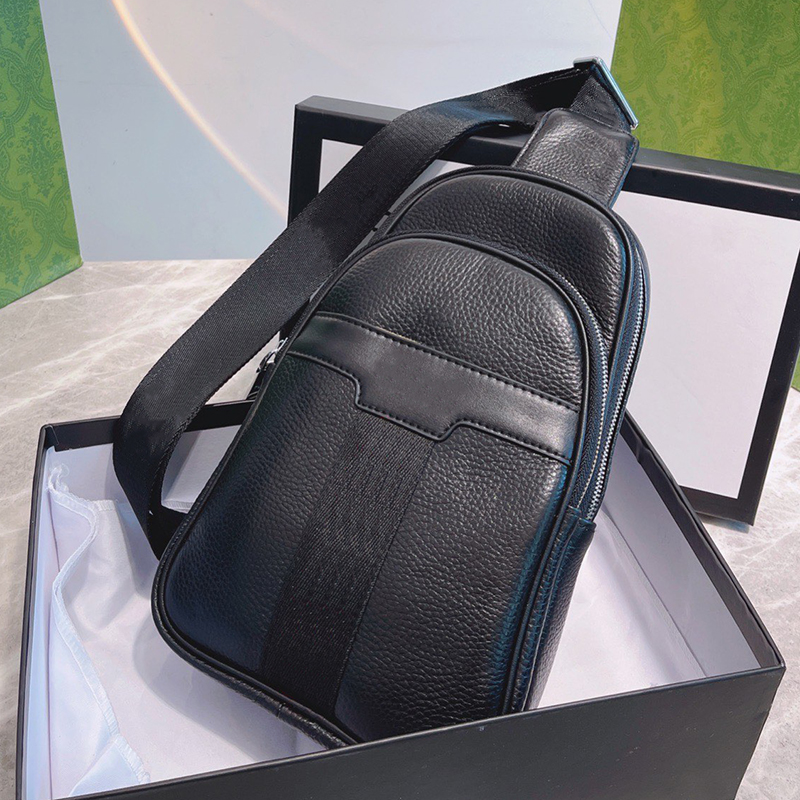 

Men's Classic Chest Bag High Quality Cross Body Luxury Designer Backpack Fashion Trend Waist Bags Purse Leather Wallet Handbag, Increase freight