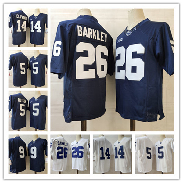 

NCAA Penn State Nittany Football Jersey Sean Clifford Jahan Dotson Saquon Barkley Trace McSorley College Football Jerseys Stitched, As