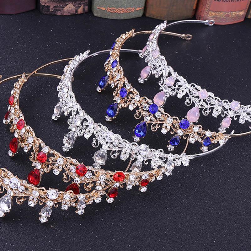 

Rhinestone Bride Bridesmaid Headband Crown Wedding Tiara Jewelry Women Girl Hair Accessories Clips & Barrettes, Golden;silver