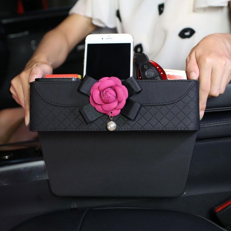 

Car Organizer Universal Seat Crevice Storage Box Gap Slit Pocket Card Phone Holder Accessories For Girl