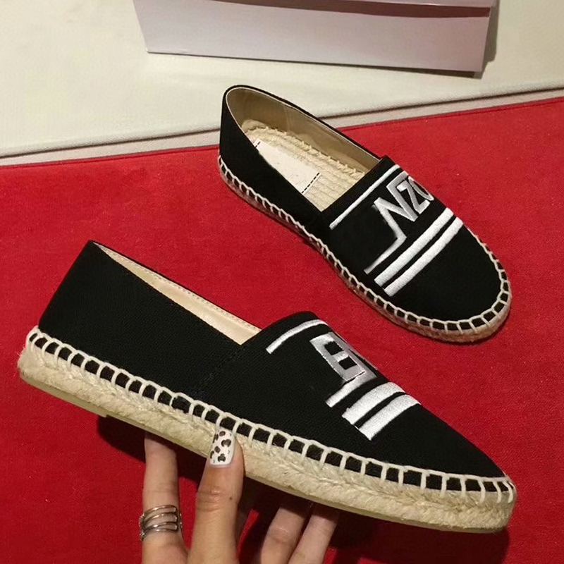 

Lastest Women Designer Flat espadrilles Shoes Mens Tiger elasticated Lettering canvas embroidery Straw Cord Comfort Outdoor Casual Shoes 35-45 With Box 303, Sock