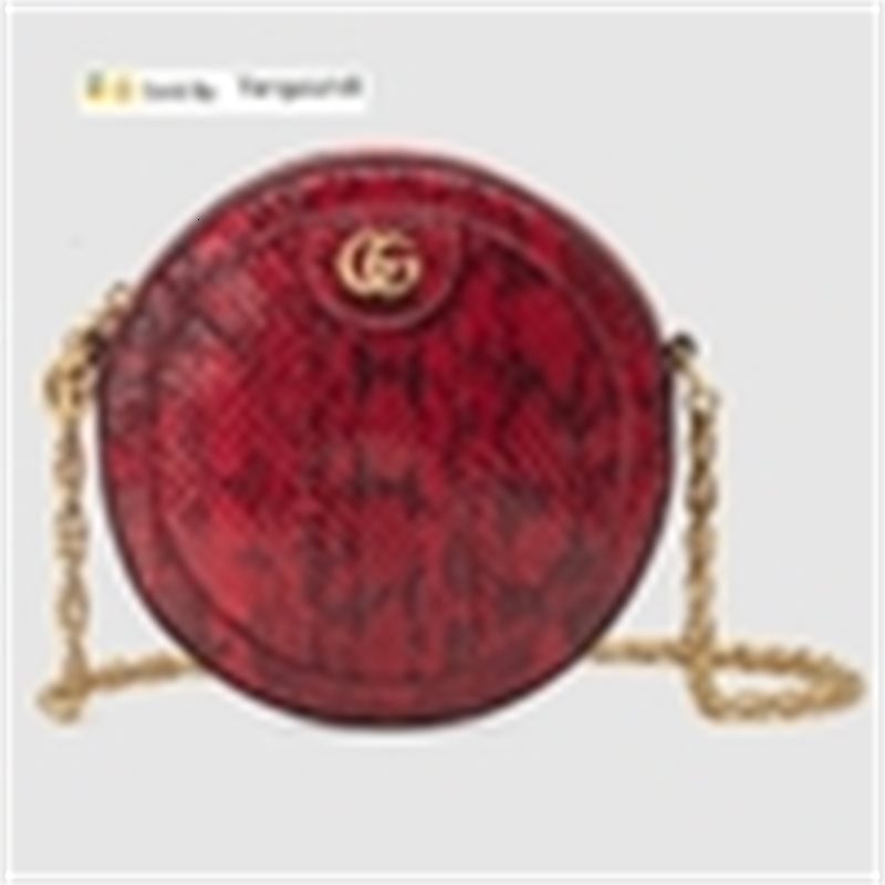 

yangzizhi8 550618 snakeskin mini round shoulder bag women's crossbody bags handles boston totes shoulder crossbody mini bag luggage, Black;red