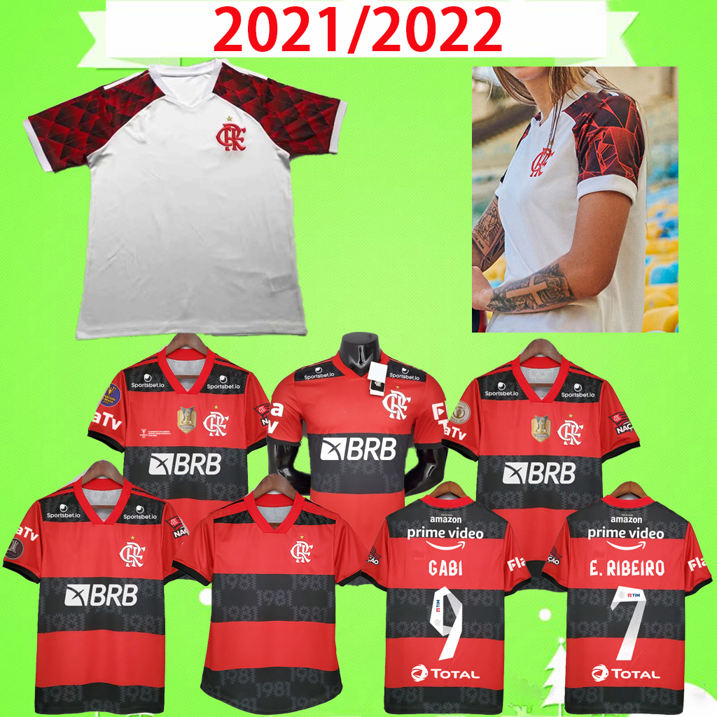 

Flamengo soccer jerseys 2021 2022 man women shirts DIEGO E.RIBEIRO GABRIEL B. GABI football jersey PEDRO home away Camisa Mengo 21 22 Player + Fans version, 2021 away women