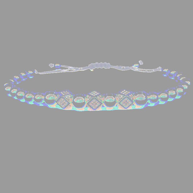 

Charm Bracelets 2021 Vintage Cube Bracelet Men Adjustable Handmade Weave Gold Color Bead For Jewelry Gift, Golden;silver