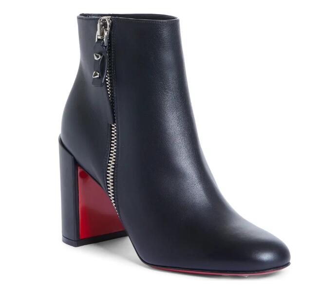 

Elegant Women Red Bottom Ankle Boots Ziptotal Bootie Bottes Ankles Boot Chunky High Heels Ladys Combat Booties Party,Wedding EU35-43,BOXES