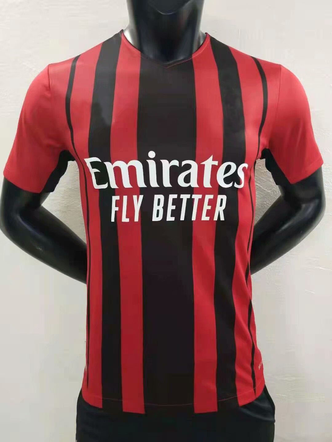 

Player version 2021 2022 AC Soccer Jerseys IBRAHIMOVIC THEO B.TOURE TONALI BENNACER GIROUD A.REBIC KESSIE KJÆR S.CASTILLEJO BRAHIM Milan 21 22 football Tight shirt, Home player version
