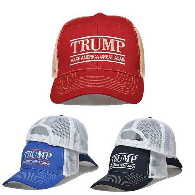 

2024 Trump Mesh Baseball Cap Presidential Election Hat For Women Men Trump MAGA Letters Summer Peaked Cap Red Blue Black Hip Hop Headwear G68A5HQ, Trump blue mesh cap