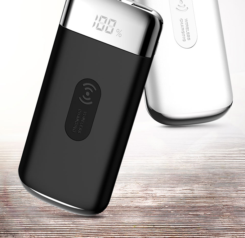 

50000mah Power Bank External Battery Bank Built-in Wireless Charger Powerbank Portable QI Wireless Charger for iPhone XS Max 8