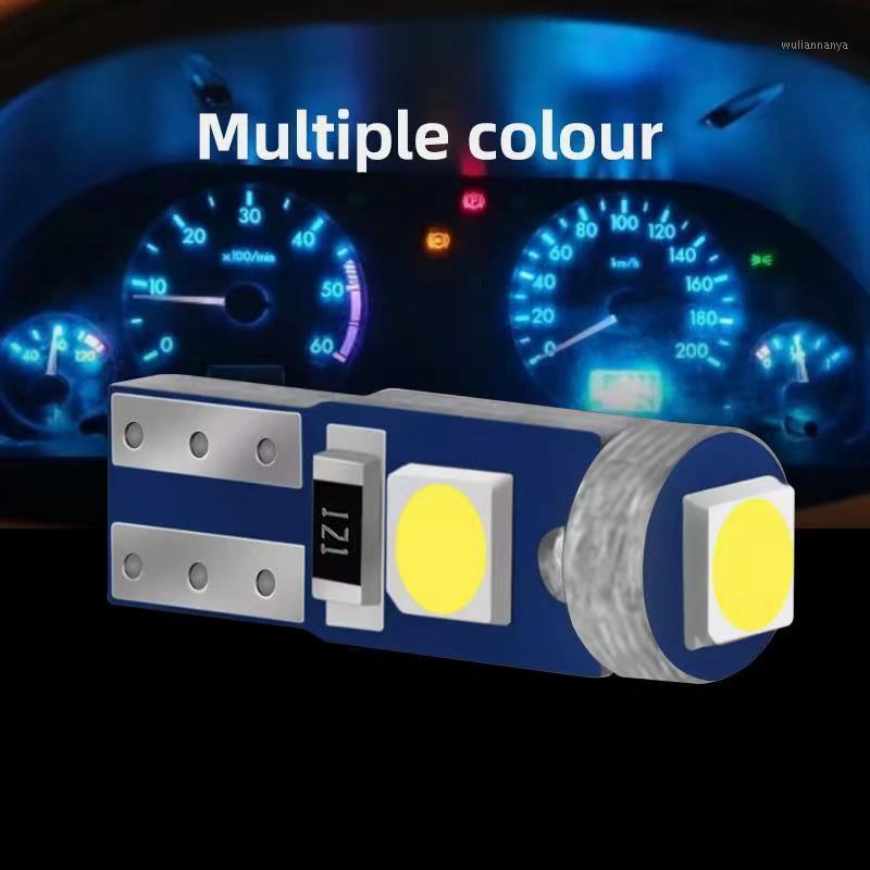 

Emergency Lights 10Pcs T5 W1.2W W3W 74 86 206 Super Bright 3 SMD 3030 LED Bulb Car Interior Light Auto Side Wedge Dashboard Gauge Instrument