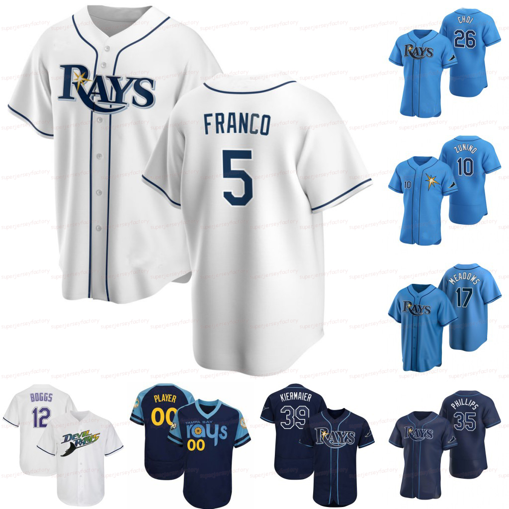 

Rays Wander Franco Jersey Tampa Bay Austin Meadows Ji-Man Choi Mike Zunino Kevin Kiermaier Joey Wendle Bran don Lowe Nelson Cruz Wade Boggs Brett Phillips Arozarena, Player´s versions