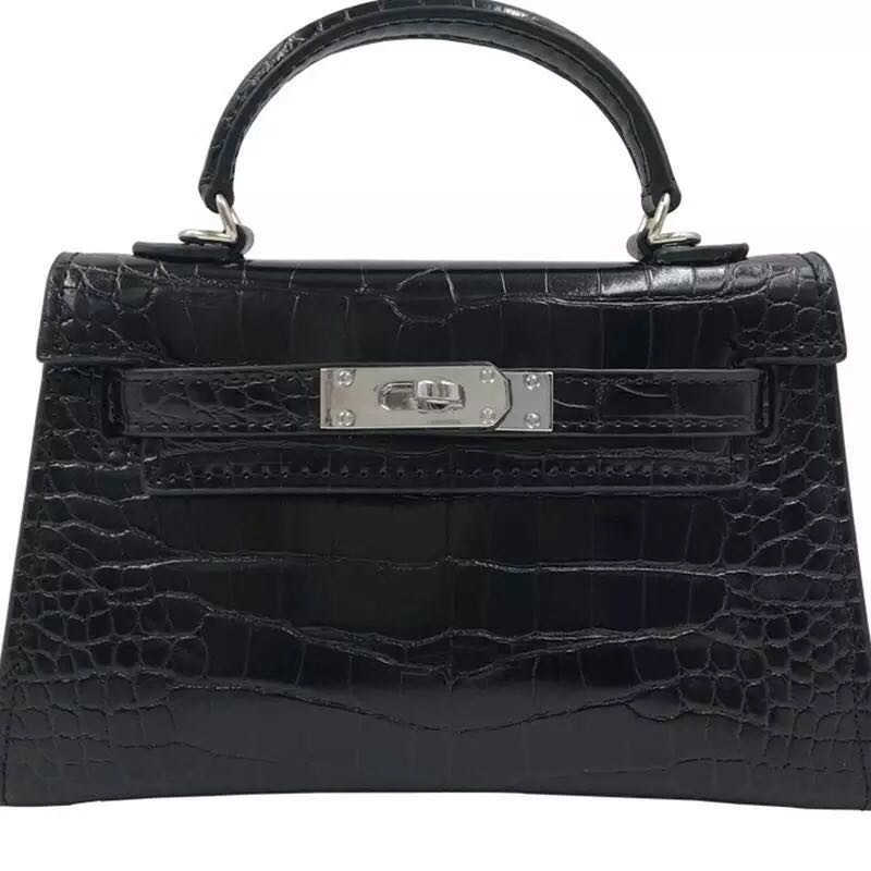 

Designer bags Minimalist Mini bag pattern Hand New in one shoulder fashion, Classic black 19 cm