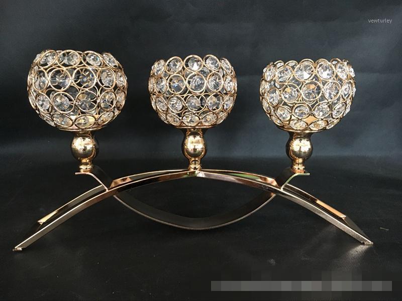 

Party Decoration Crystal Candelabra Made Glass Balls For Wedding Centerpiece, Folwer Stand Decor,Bridal Table Flower.