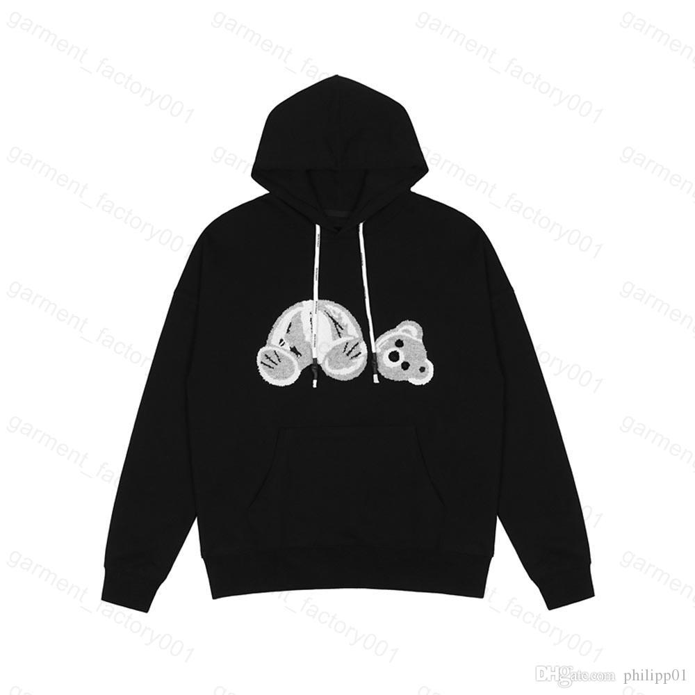 

21ss Mens Women Designer angels Hoodie sweater Sweatshirts Streetwear shirt luxury goose jacket pa of OW white palms bears angel hooodies, Black