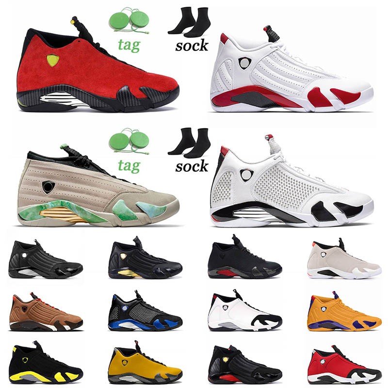

Air Jordan14s Retro Men Basketball Shoes 14 2021 Arrival Fortune Candy Cane Gym Blue Hyper Royal Black Toe Winterized Jumpman Womens Sneakers Trainers Size 40-47, B5 doernbecher 40-47