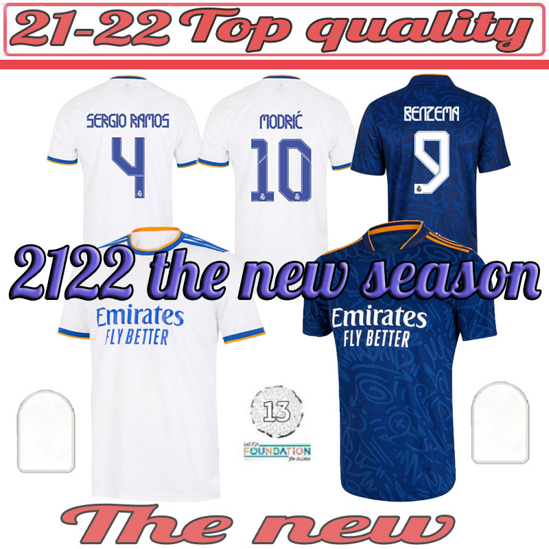 

21 22 REAL MADRID soccer jerseys Fans player version 2021 2022 football shirts ALABA HAZARD jersey MBAPPE BENZEMA ASENSIO MODRIC MARCELO camiseta Women lady kids kit, 2122