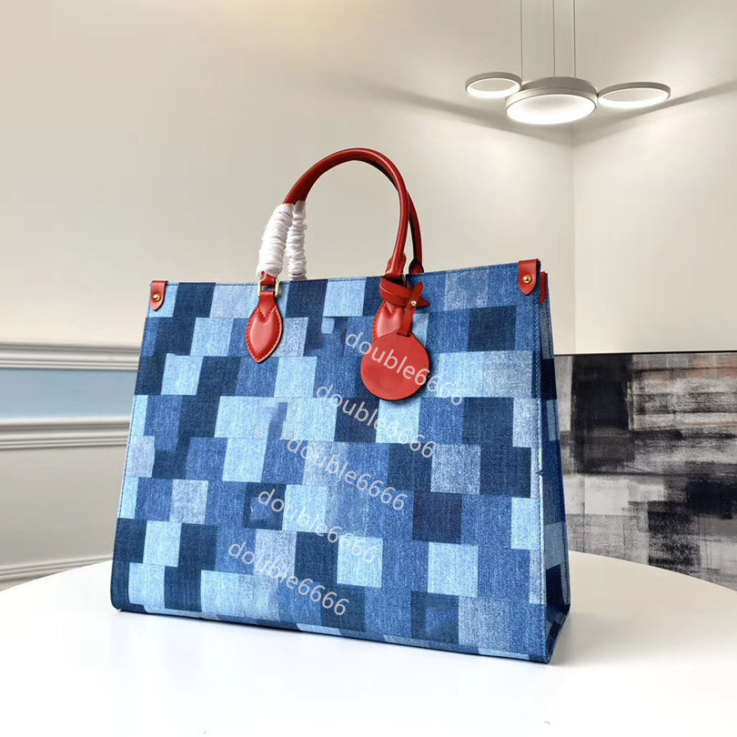 

Designer handbag wallet denim color women's shoulder bag new fashion shopping bag