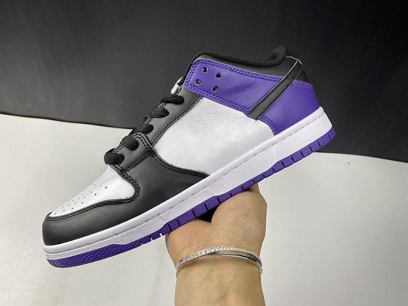 

Authentic SB Low Court Purple Shoes Skateboard Black Toe White Men Women Outdoor Sports Sneakers