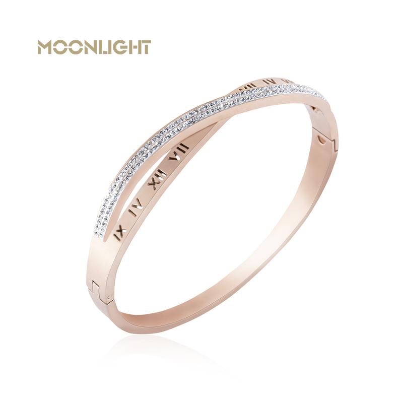 

Fashion Stainless Steel Bracelet Party Cuff Bangles & For Women Korean Wedding Accessories Creative Jewelry Bangle