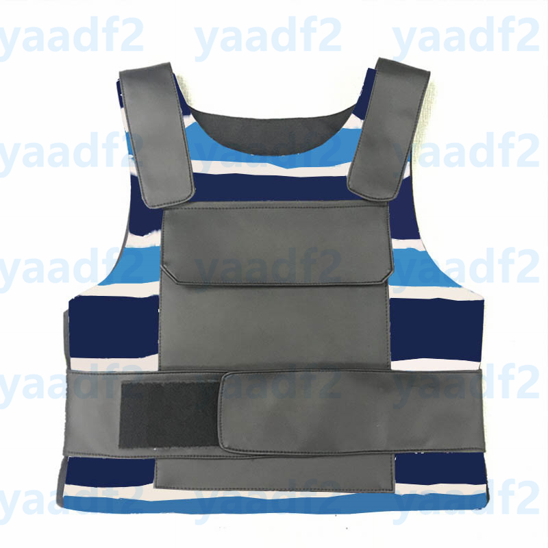 

Vintage Tactical Vests Tide Letters Flowers Hip Hop Vest Summer Outdoor Protective Waistcoat Women Men Kid CS Game Body Armor, Blue/letters blossom