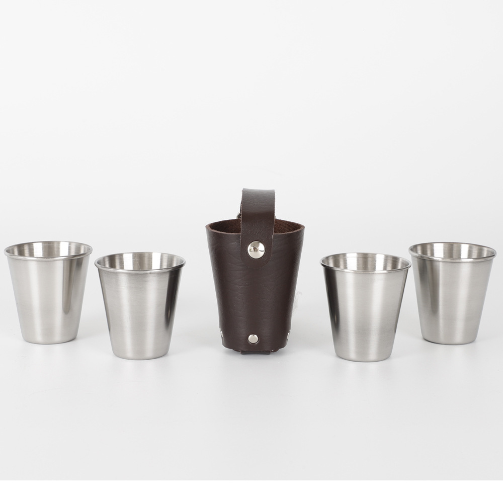 

flask flagon portable stainless steel wine pot special cup, outdoor 70ml pot, white wine, small glass, cup.