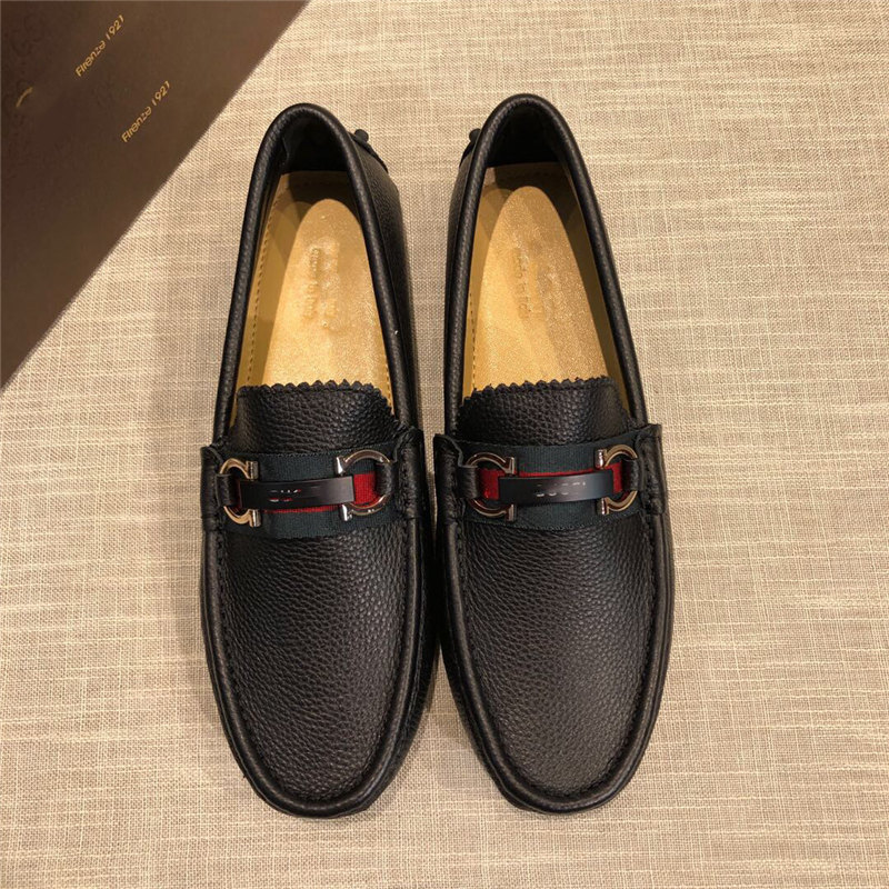 

2020 New High Quality Men's Shoes Casual Soft Cow Leather Loafers Men Outdoor Flats Mens Comfy Slip on Walking Shoes Moccasins, #02