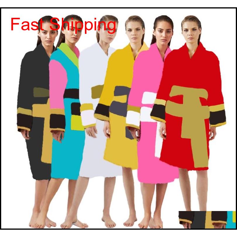 

Bath El Supplies Home Gardencotton Bathrobe Women & Man Unisex Sleep Robe 100% Cotton High Quality 6 Colors Selling Ship Out By Ups Fedex Kl