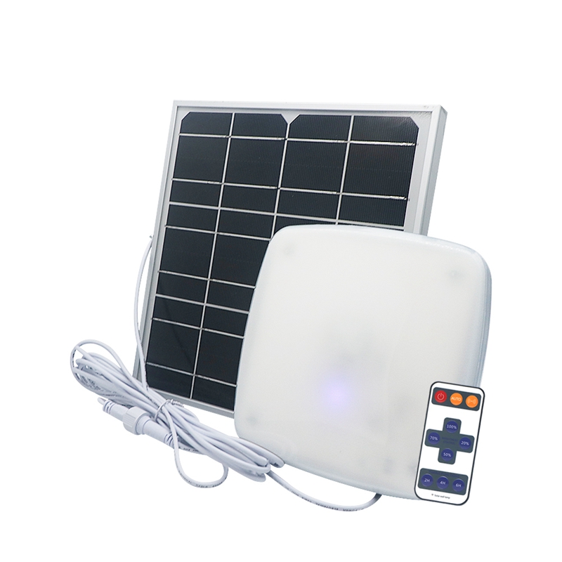 

Edison2011 Dusk to Dawn 60W 5000LM Solar Lamps Outdoor Indoor LED Panel Ceiling Light with Remote