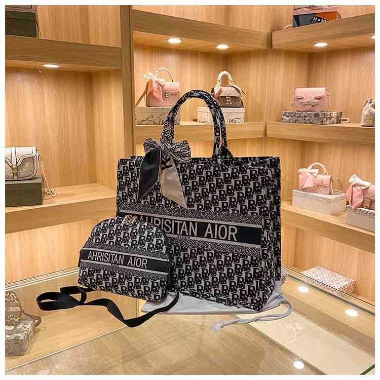 

72% OFF 2021 Women's Sense Large Capacity One Shoulder Tote Bag 2021 New Fashion Canvas Shopping Bag Atmospheric Handbag, As show