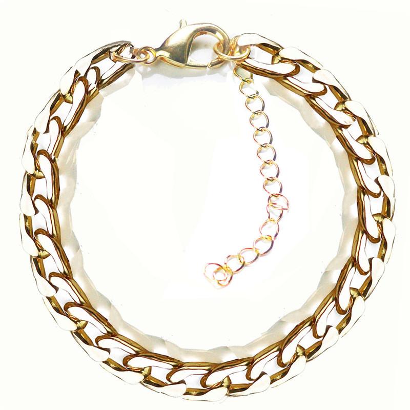 

Link, Chain Essentials Plated Stainless Steel Double-Link Bracelet