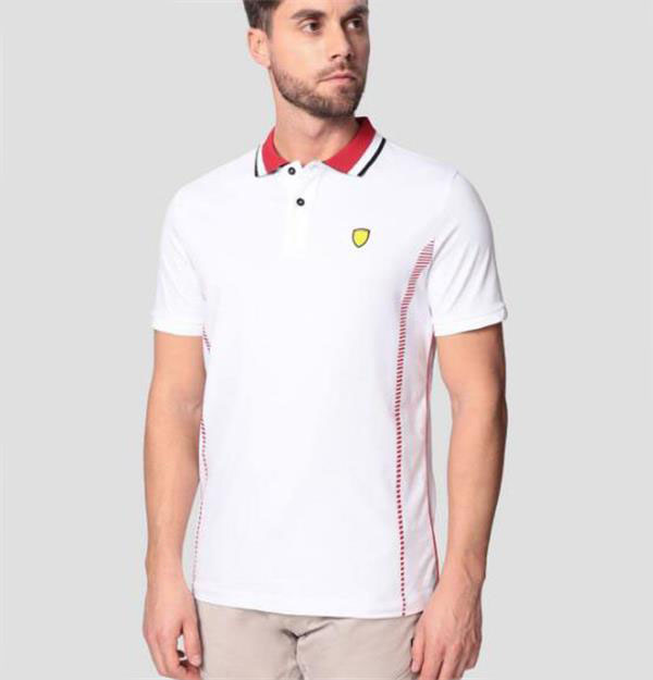 F1 racing car Polo short-sleeved men&#039;s off-road riding polyester quick-drying lapel T-shirt can be customized-image-670954061