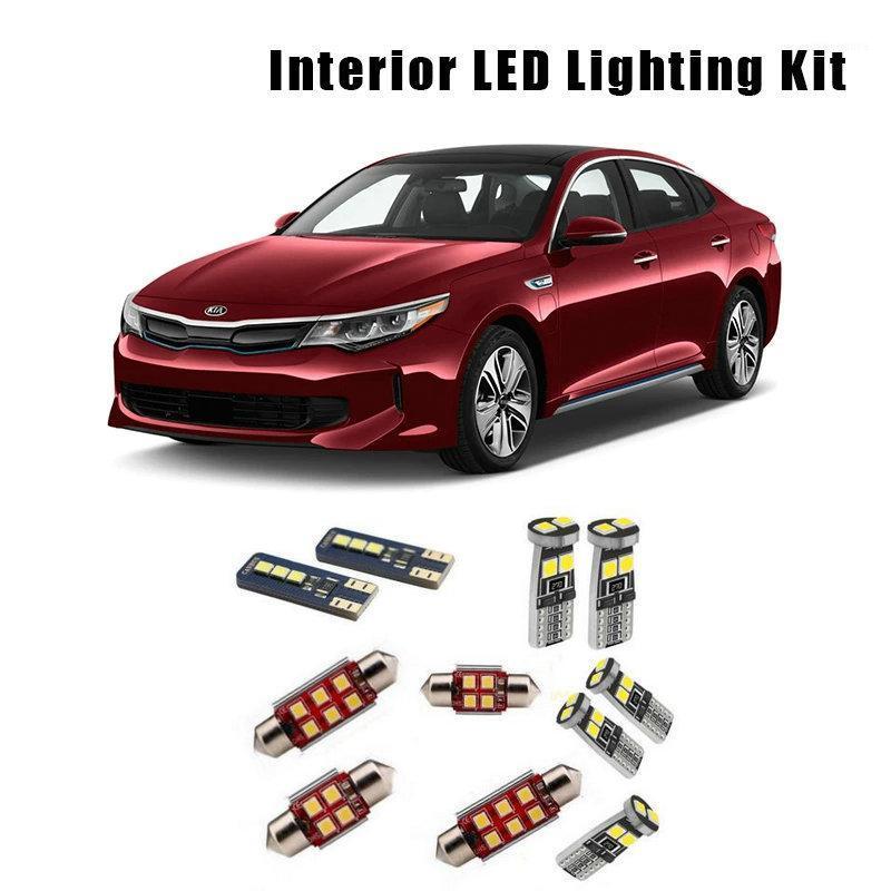 

Emergency Lights For 2022 Kia Optima 12 Bulbs White Canbus LED Car Reading Light Interior Kit Fit Trunk Mirror Glove Box License Lamp