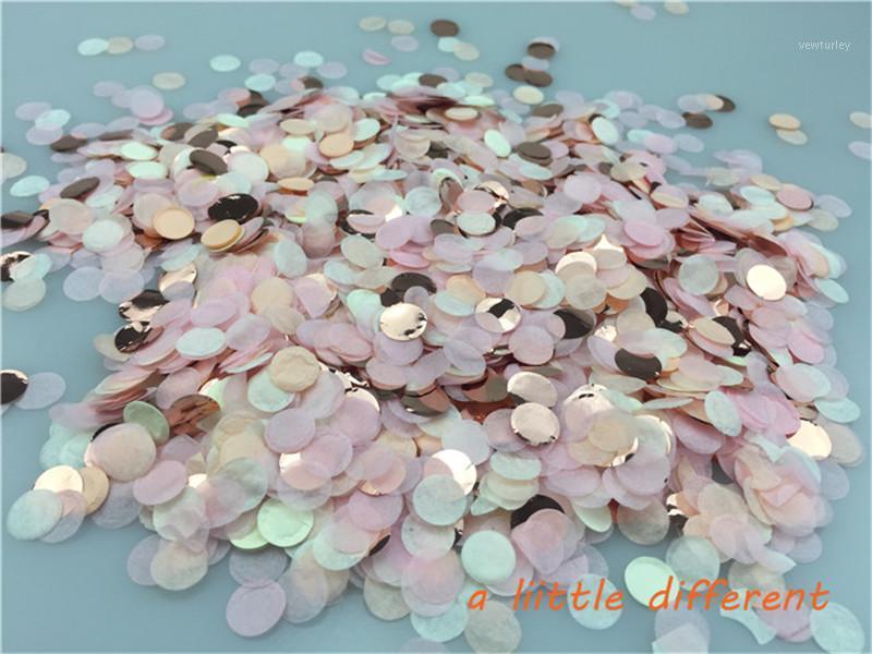 

Party Decoration 1cm 1kg/bag Vintage Love Small Circle Wedding Paper Confetti Dots Filled Balloons Table Baby Shower Decorations