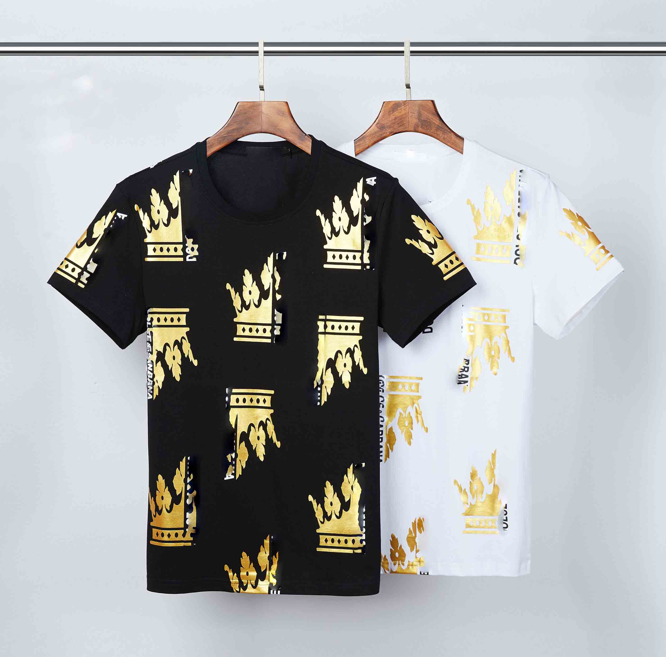 

2021 Letter print T shirt Men Women Black white Summer Fashion Casual Street T-shirt off Designer graffiti stripes T Shirt, White;black