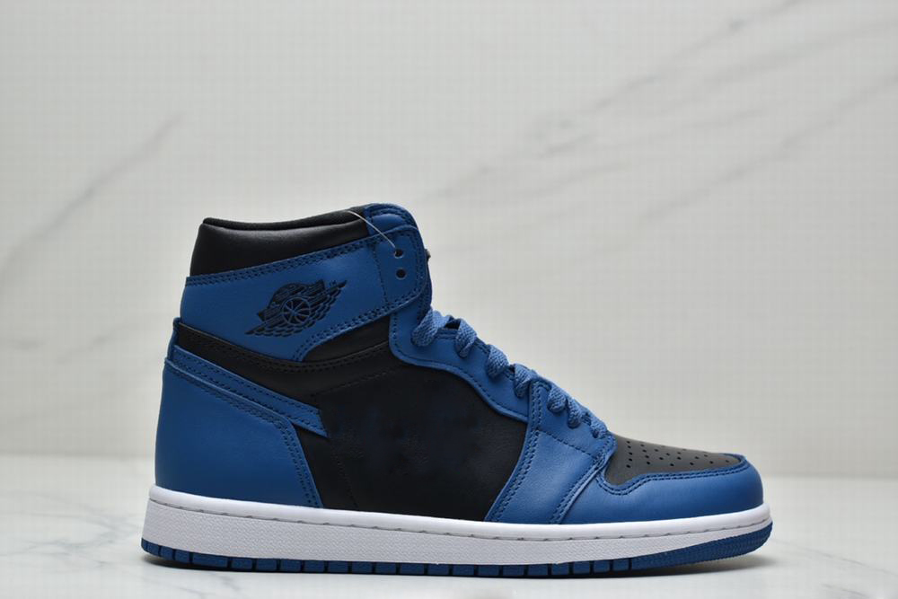 

(With Box)2022 1 High Dark Marina Blue Basketball Shoes Men Women Black White 1s Sneaker
