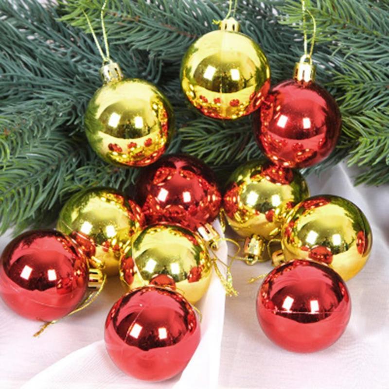 

Party Decoration 24Pcs Premium Balls Ornament Multi-Color Christmas Tree Waterproof Weather Proof Baubles Assorted Pendant