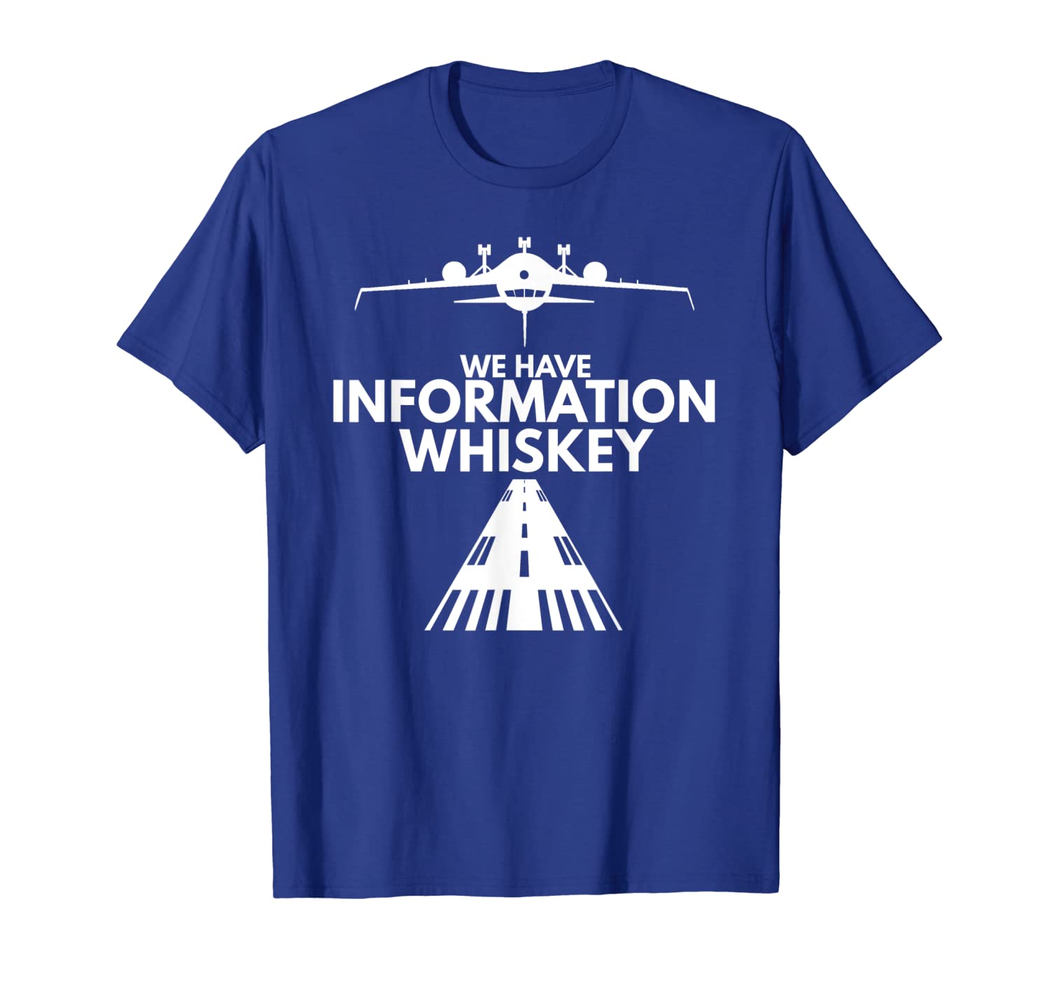 

Information Whiskey T Shirt - Funny Pilot Aviation Shirts, White;black