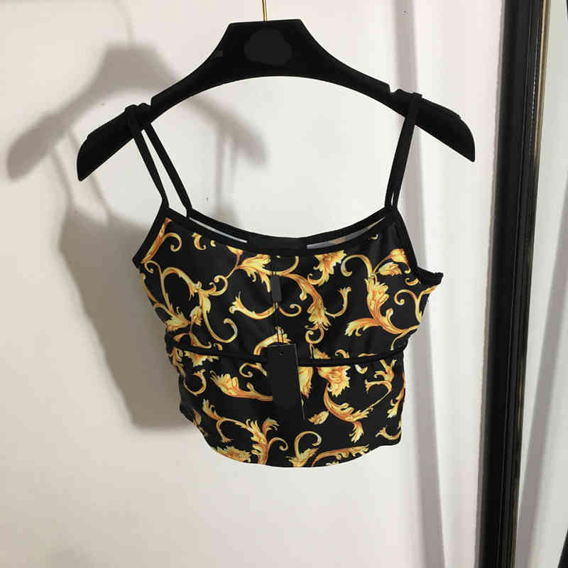 

Women's Two Piece Pants Print Retro Flora Women Yoga Suit Set Luxury Personality Designer Female Strap Top Sets UHLE, 1# shoe box