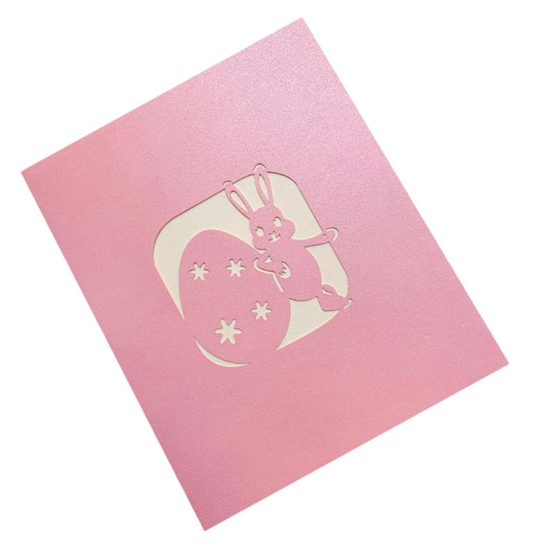 

1pc 3D Greeting Cards Easter Hollow Blessing Chic Birthday Gift