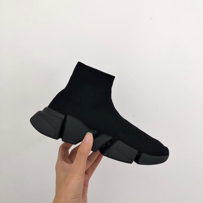

Designer 2.0 Black Sock Shoe Designer 2.0 Pure Black Casual Shoes Top Quality Men Sock Race Shoes New Style Sock Race 2.0 Casual sneakers