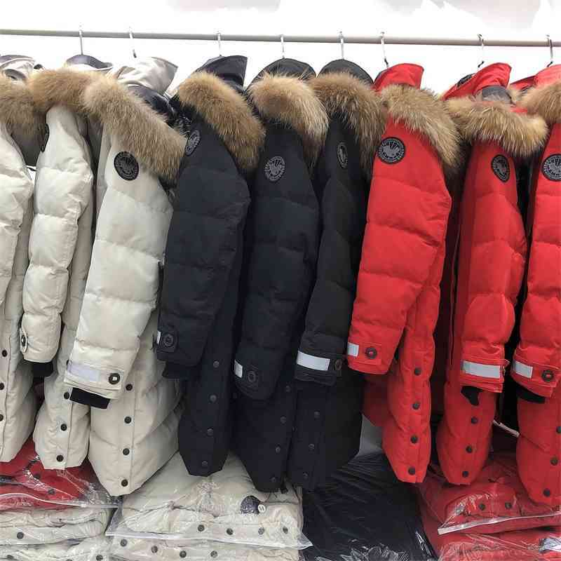 New Canadian goose Parker down jacket women's medium and long large couple work clothes thickened extremely cold winter coat