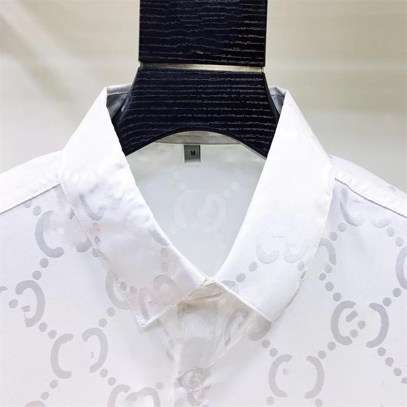 

2021 Mens Shirt Luxurys Designers Menswear Casual bussiness Shirtsa Classic Man Dress Shirts Men Long Sleeve Brand Fashion Spring -3XL..06, Black
