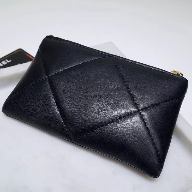 

Luxury Classic style hight quality Genuine Leather wallet brand Women Coin purse zipper Travel case Card Holder small Wallet, Red;black