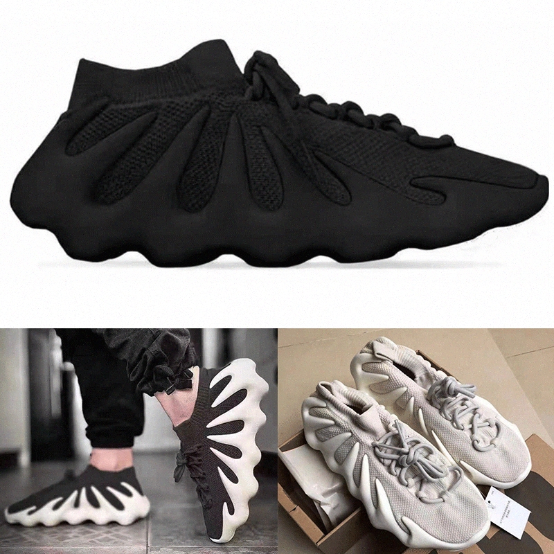 

WITH BOX 450 cloud white cream kanye knit shoes 2021 black Ash blue Kany V2 Israfil Men Asriel Static Reflective Women Casual sneakers yeezy
