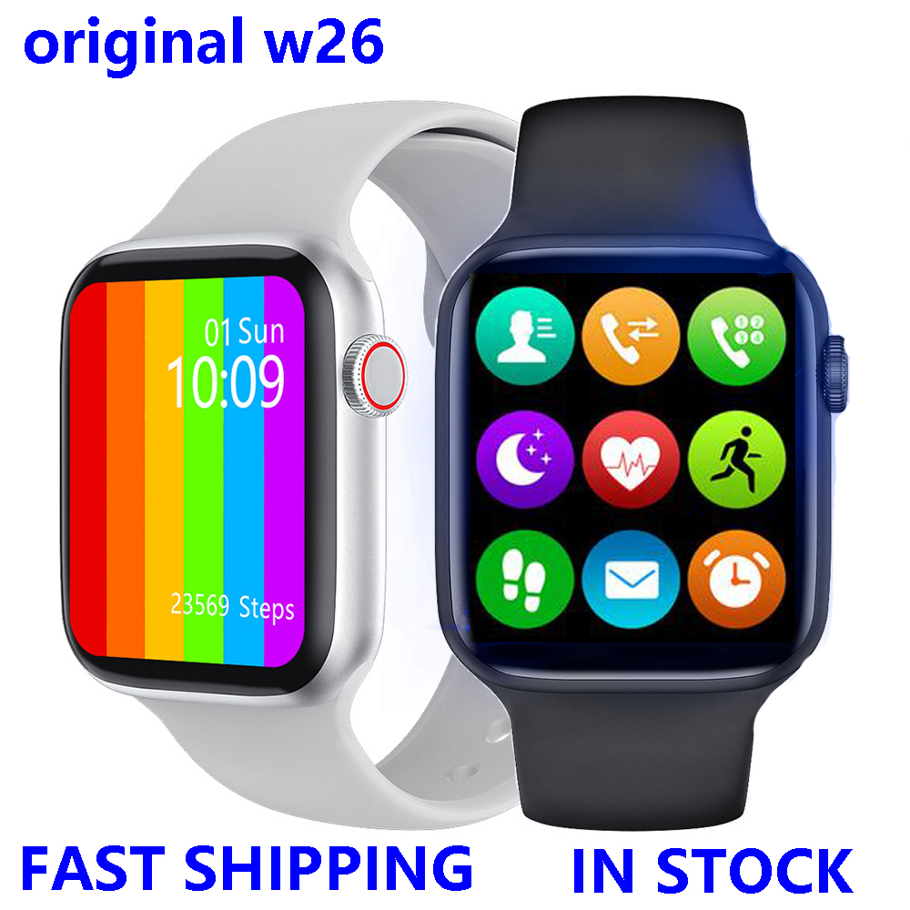 

New W26 Smartwatch 1.75 Inch 320*385 Smart Watch Men Women SmartWatch ECG Heart Rate Monitor Temperature HW12 HW16 HW22 Prog, W-b