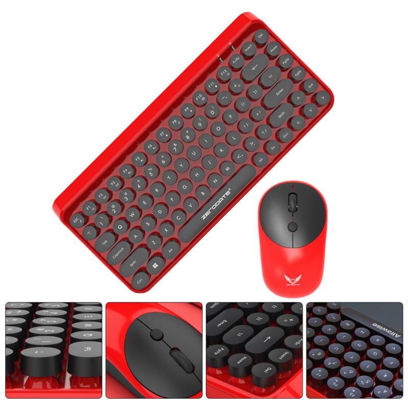 

Set Wireless Waterproof Keyboard Mouse For Children Women Men Combos
