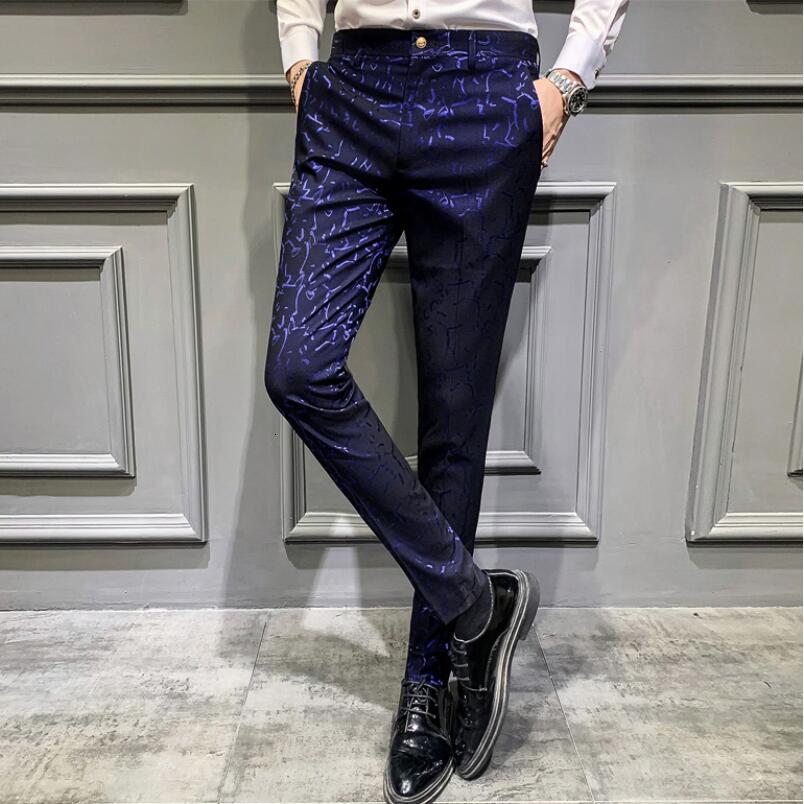 

Men's Pants 2021 spring social es thin occasional fit of office, Green
